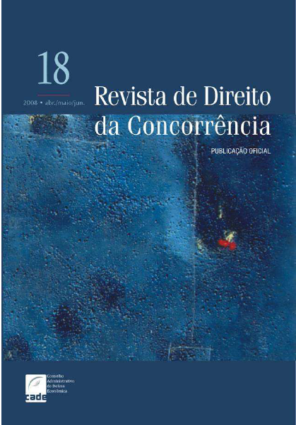 					View Vol. 18 No. 3 (2008): Revista de Direito da Concorrência
				