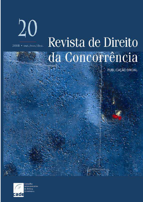 					Ver Vol. 20 Núm. 5 (2008): Revista de Direito da Concorrência
				