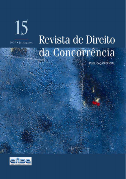 					View Vol. 15 No. 3 (2007): Revista de Direito da Concorrência
				